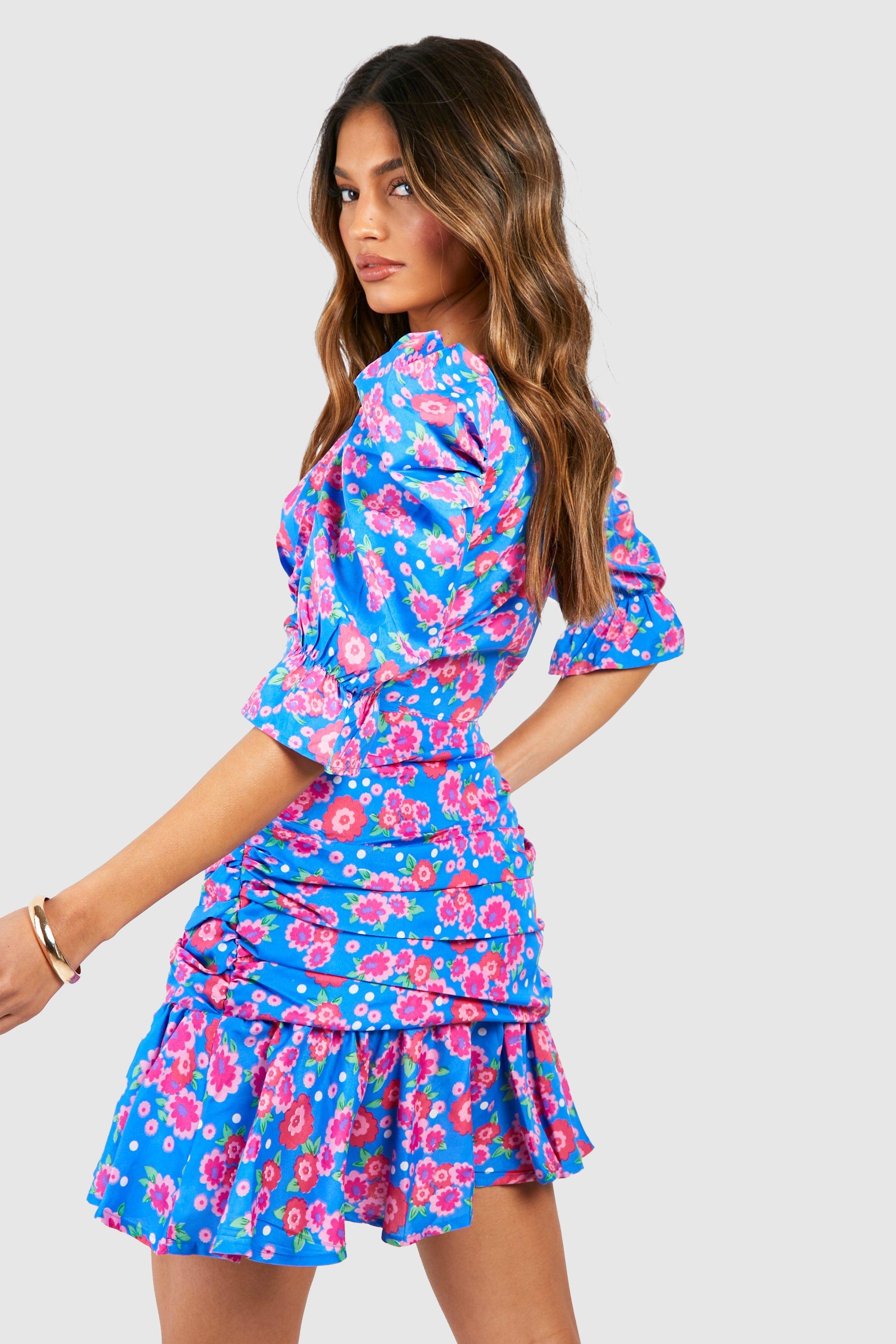 Boohoo ditsy shop floral dress